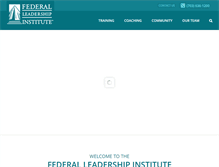 Tablet Screenshot of federal-leadership.com